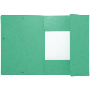 Binder with Maxi capacity, elastic and 3 flaps from Manila cardboard 425g Nature Future, for A4 Green