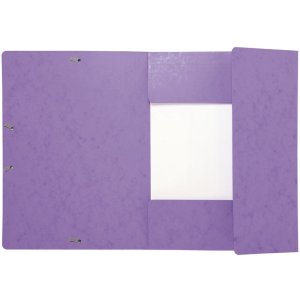 Binder with Maxi capacity, elastic and 3 flaps from Manila cardboard 425g Nature Future, for A4 Violet