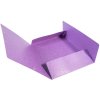 Binder with Maxi capacity, elastic and 3 flaps from Manila cardboard 425g Nature Future, for A4 Violet