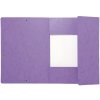 Binder with Maxi capacity, elastic and 3 flaps from Manila cardboard 425g Nature Future, for A4 Violet