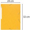 Binder elastic band 3 flaps Scotten Manila cardboard 400g DIN A4 yellow