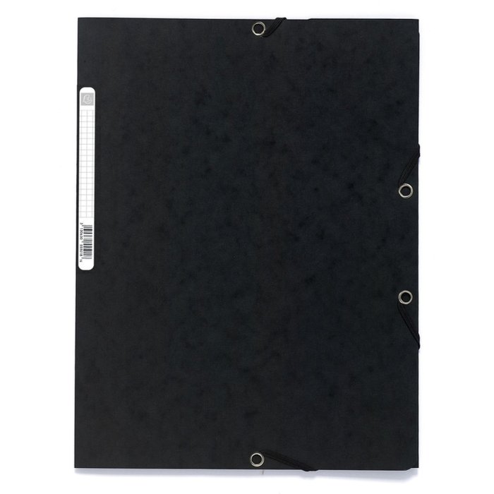 Binder A4 + mE Manila 400g black with 3 flaps