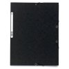 Binder A4 + mE Manila 400g black with 3 flaps