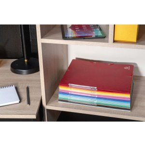 Binder with 3 flaps and elastic band Manila board 400g-m2 - A4 Green