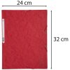 Exacompta folder with 3 flaps and elastic Manila board 400g-m² - A4 Red