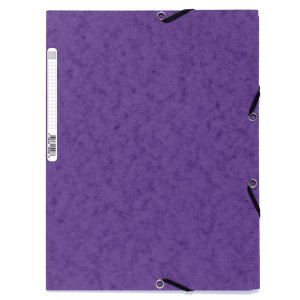 Binder with 3 flaps and elastic Manila carton 400 g - m2...