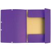 Binder with 3 flaps and elastic Manila carton 400 g - m2 - A4 purple violet