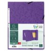 Binder with 3 flaps and elastic Manila carton 400 g - m2 - A4 purple violet