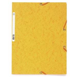 Binder with 3 flaps and elastic band Manila board 400g-m2...