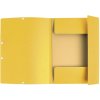 Binder with 3 flaps and elastic band Manila board 400g-m2 - A4 Yellow