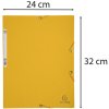 Binder with 3 flaps and elastic band Manila board 400g-m2 - A4 Yellow