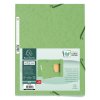 Binder with 3 flaps and elastic band Manila board 400g-m2 - A4 lime green