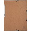 Folder with elastic band 3 flaps Manila cardboard 400g Nature Future A4 tobacco