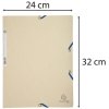 Exacompta Folder with elastic band 3 flaps Manila cardboard 400g DIN A4 ivory