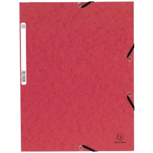 Exacompta folder elasticated 3 flaps Manila cardboard...