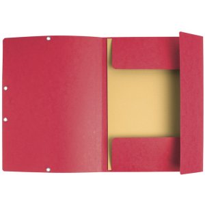 Exacompta folder elasticated 3 flaps Manila cardboard...