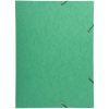 Binder with elastic and three flaps Manila cardboard 600g Nature Future for A3 Green