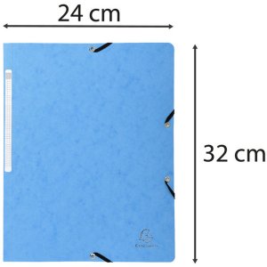 Corner folder light blue for A4 format