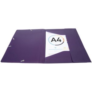 Binder with 3 flaps and elastic PP 400? Eco opaque, for...