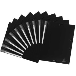 Exacompta A4 folder with 3 flaps elasticated drawstring...