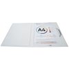 Binder with 3 flaps and elastic PP 500? opaque Krea Cover for size DIN A4 Transparent white