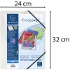 Binder with 3 flaps and elastic PP 500? opaque Krea Cover for size DIN A4 Transparent white