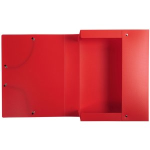 Archive box Exabox PP 60mm opaque with label 700? back, A4 Red