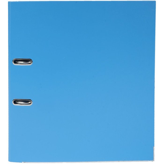 PREMTOUCH folder made of PP with two rings, back 80mm, A4 extra wide light blue