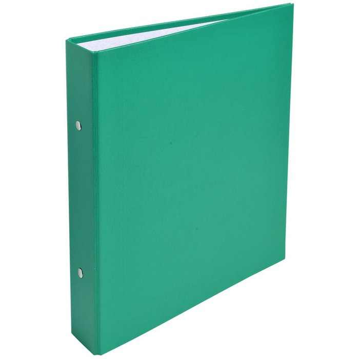 laminated ring binder of solid cardboard 1.8mm PP, 2 rings 30mm, 40mm back, for DIN A5 format Green