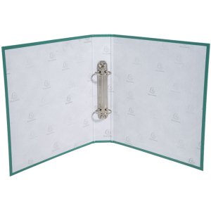 laminated ring binder of solid cardboard 1.8mm PP, 2 rings 30mm, 40mm back, for DIN A5 format Green