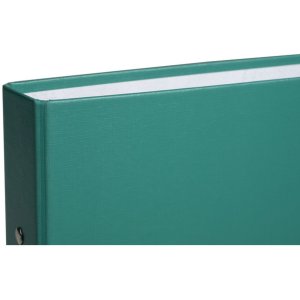 laminated ring binder of solid cardboard 1.8mm PP, 2 rings 30mm, 40mm back, for DIN A5 format Green