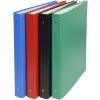 Exacompta ring binder cardboard PVC 4 rings 30mm DIN A4 assorted colours