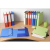 Ring Binder made of recycled cardboard 1.8mm with 2 rings 30mm, 40mm back, Forever, for A4 Light blue