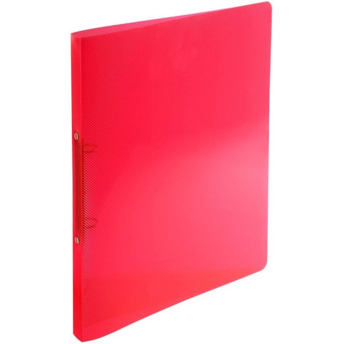 Ring Binder PP 500? with 2 rings 15mm, 20mm back, Crystal, for A4 Red