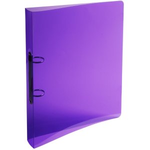 Ring Binder PP 700? with 2 rings 20mm, 30mm back, Crystal, for A4 assorted colors