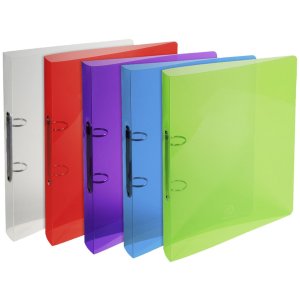 Ring Binder A4 Crystal 2 Rings 30mm sorted