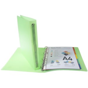 Ring Binder PP 700? with 4 rings 30mm, 40mm back, Chromaline, for A4 assorted colors