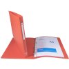 Ring binder made of PP 500µ with 4 rings 15mm, back 20mm, opaque, for size DIN A4 colors sorted