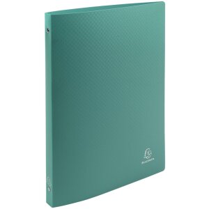 opaque A4 ring binder, 4 ring binder green