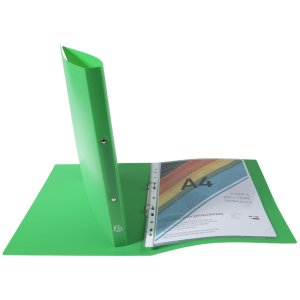 Ring binder made of PP with 2 rings DIN A4 green