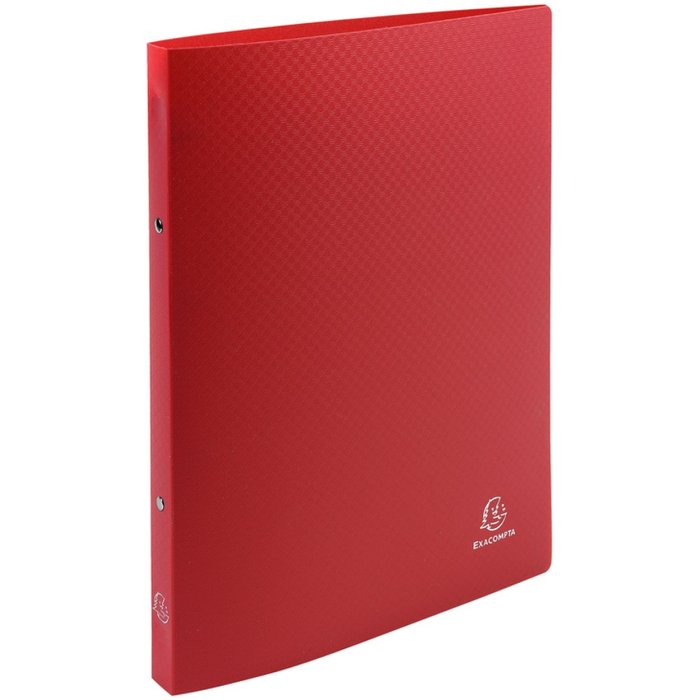 Ring binder made of PP with 2 rings DIN A4 red