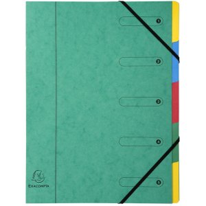 Assortment folder with elastic A4 assorted colors