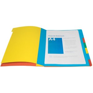 Assortment folder with elastic A4 assorted colors