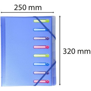 Chromaline portfolio with elastic A4 8 compartments