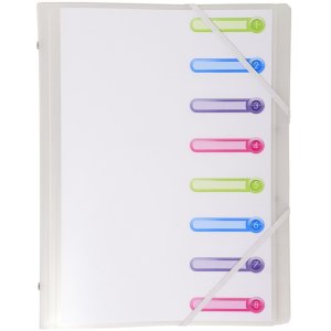 Chromaline portfolio with elastic A4 8 compartments