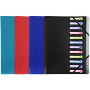 portfolio folder with elastic and three flaps, 12...