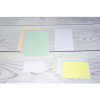 Pack of 100 index cards without holes, A8 55x74mm, 205g, plain white