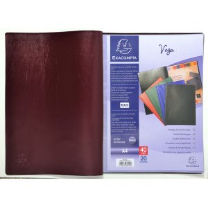 Exacompta soft cover PP 300µ 20 pockets VEGA opaque A4