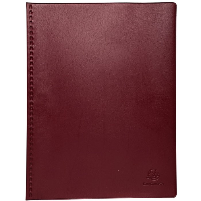 File sheet with soft PP lid 300? 50 cases VEGA opaque, for A4 Bordeaux