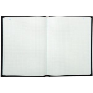 Blotter with laminated linen cover, A4, 150 sheets, 110g checkered,